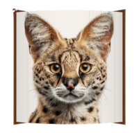 Fore Edge Serval Cat image