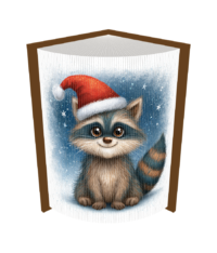 Fore Edge Christmas Racoon Image