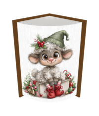 Fore Edge Christmas Sheep Image